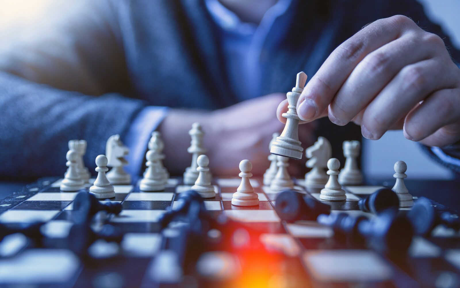 Kapitalanlage: Schachbrett als Sinnbild für Strategie